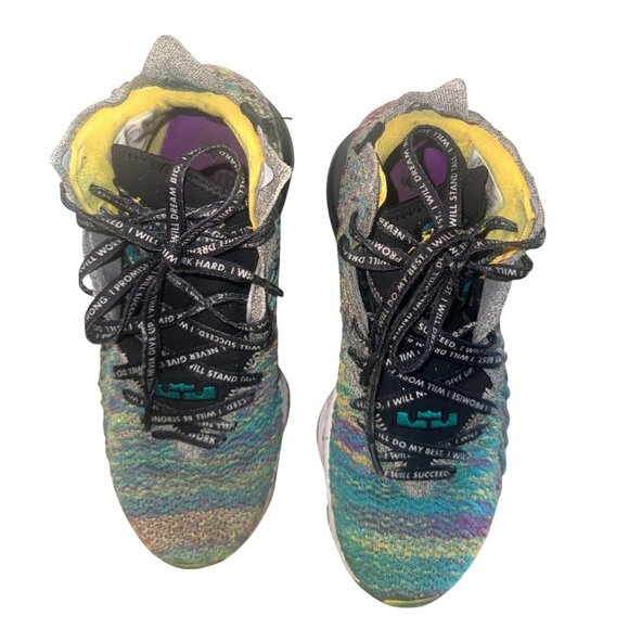 Nike Other - Nike Lebron 17 Multicolor Knit Basketball Shoes Size 7.5 Mens Lightweight & Vibr